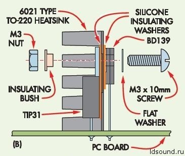 Amplificator casti radiator mount.jpg